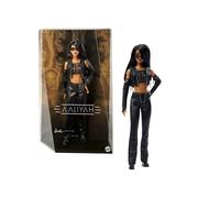 Barbie Signature Doll, Aaliyah Collectible in Black Faux Leather Outfit Inspired by ‘One in a Million Music’ Video, HRM80