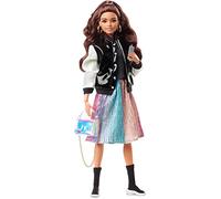 Barbie Signature BarbieStyle Fully Posable Fashion Doll (Brunette) with 2 Tops, Skirt, Jeans, Jacket, 2 Pairs of Shoes, Gift for Collectors, HCB75