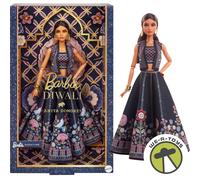 Barbie Diwali Doll by Anita Dongre Wearing Festival of Lights Look, Holiday Collectible with Doll Stand & Certificate of Authenticity, HRM91