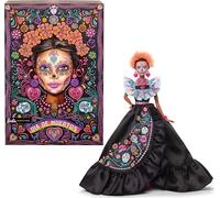 Barbie Signature Doll, 2024 Día De Muertos Collectible in Black Dress with Blue
