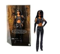 Barbie Signature Doll, Aaliyah Collectible in Black Faux Leather Outfit Inspired by ‘One in a Million Music’ Video, HRM80