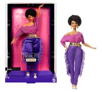 Barbie Signature Doll, Debbie Allen Tribute Collection Posable Doll with Off-Shoulder Top, Gold Belt, and Purple Fringe Pants with Leg Warmers