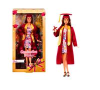 Barbie Signature Graduation Wishes Fashion Doll | With Burgundy Robe & Tassel Cap, Collectible Toy in Giftable Packaging, JJX81