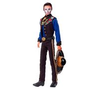 Barbie 2022 DAa De Muertos Ken Doll Wearing Shirt, Vest & Sombrero, with calavera Face Paint, gift for collectors