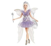 Barbie Signature Tooth Fairy Doll, Collectible Barbie Doll with Fairy Wings, Wand & Coin Bag, Gift for 6 Year Olds & Up, HBY16