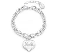 Barbie Silver Colour Heart Charm Bracelet