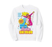 Barbie - Ski Club Vintage Retro Winter Fun Sweatshirt, Adult Unisex, White, Medium