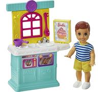 Barbie Skipper Babysitters Inc. Accessories Set with Small Toddler Doll & Kitchen Playset, Plus Dessert Mix Box, Bowl & Spoon, Gift for 3 to 7 Year Olds