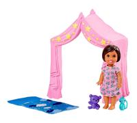 Barbie Skipper Babysitters Inc. Bedtime Playset with Small Doll Tent and Sleeping Bag