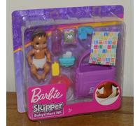 Barbie Skipper Babysitters INC Feeding & Changing Baby Playset & Accessories NEW