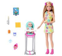 Barbie Skipper Doll & Playset with Accessories, Babysitting Set Themed to Mealti