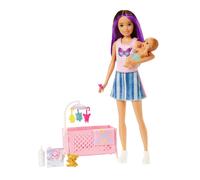 Barbie Skipper Sleepy Baby Playset and Dolls |Nursery Toy Set for Kids Role Play