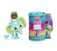 Barbie Small Dolls and Accessories, Cutie Reveal Chelsea Doll with Elephant Plush Costume & 7 Surprises Including Color Change, Jungle Series
