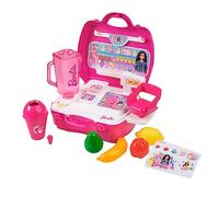 Barbie Smoothie Station - 20 Piece Barbie Playset Travel Carry Case | Play On The Go Kids Toys | Role Play | Pretend Play | Ages 3+ | By Sinco Creations, Pink