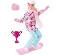 Barbie Snowboarder Doll - Posable Doll with Winter Sports Outfit - Jacket, & - -