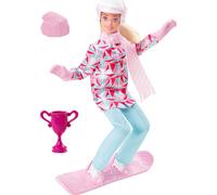 Barbie Snowboarder Posable 12" Doll With Winter Sports Outfit & Accessories