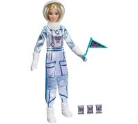 Barbie Space Discovery Astronaut Doll Blonde in Spacesuit, Helmet, Gloves & Flag