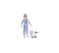 Barbie Space Discovery Astronaut Doll, Blonde, in Spacesuit with Helmet, Gloves, Flag & 3 Mini Packs of Astronaut Food