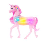 Barbie Sparkle Lights Toy Unicorn with 20 Interactive Combos of Lights, Sounds & Music, Press Buttons & Pet Head to Play, JCP78
