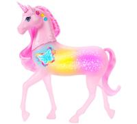 Barbie Sparkle Lights Toy Unicorn with 20 Interactive Combos of Lights, Sounds & Music, Press Buttons & Pet Head to Play, JCP78