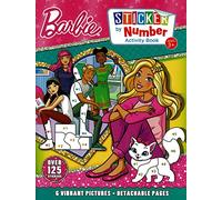 Barbie - Sticker by Number Activity Book Over 125 Stickers