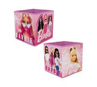 Barbie Storage Box Pack of 2 Barbie Multicolor