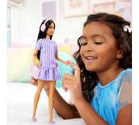 Barbie Style Fashionista Doll with Purple Stripes