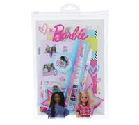 Barbie Super Stationery Set | School Supply Set for Girls | Stationery Kit with Exercise Book, Pen, Ruler, Eraser & Stickers | Back to School Supplies | Barbie Stationery Set