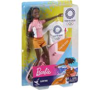 Barbie Surfing Doll Tokyo 2020 New Sports & Board Kids Childrens Toy Mattel