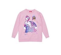 Barbie Sweatshirt | Long Sleeve Girls Sweatshirt | Unicorn Jumper | Pink | 6-7 Years