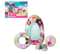 Barbie Swim Pack - Swim Ring, Armbands, Beach Ball & Boat