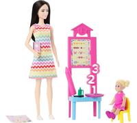 Barbie You Can Be Anything - Teacher Doll With Black Hair With Toddler and Teaching Accessories