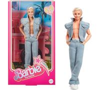 Barbie The Movie Collectible Ken Doll Wearing All-Denim Matching Set with Original Ken Signature Underwear, HRF27, White