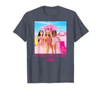 Barbie The Movie - Hi Barbie Beach T-Shirt, Men, Heather Blue, 6X-Large