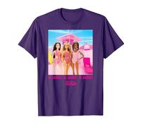 Barbie The Movie - Hi Barbie Beach T-Shirt, Men, Purple, Small