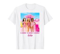 Barbie The Movie - Hi Barbie Beach T-Shirt, Men, White, 6X-Large
