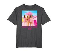 Barbie The Movie - Hi Barbie Beach T-Shirt, Men's Big and Tall, Dark Heather Grey, 3X Tall