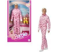 Barbie The Movie Ken Collectible Doll, Ryan Gosling as Ken Wearing Pink Jumpsuit with “B” Detail With White Sneakers and MultiColor Roller Skates, JCP80