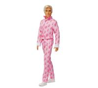 Barbie The Movie Ken Collectible Doll, Ryan Gosling as Ken Wearing Pink Jumpsuit with “B” Detail With White Sneakers and MultiColor Roller Skates, JCP80