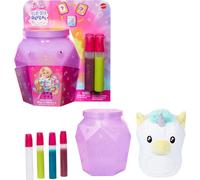 Barbie Tie-Dye Reveal Plush Toys, 7-inch Soft Stuffed Animal with DIY Washable Fabric Craft Including 3 Colors (Styles May Vary)