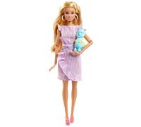 Barbie Tiny Wishes Doll (11.5-inch Blonde) Collectible Doll in Wrap Dress and Accessories