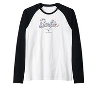 Barbie - Together We Shine Pastel Tie Dye Design Raglan Baseball Tee
