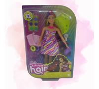 Barbie Totally Hair Flower-Themed Doll & 15+ Accessories Set New Xmas Toy Age 3+