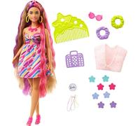 Barbie Totally Hair Flower-Themed Doll & 15+ Accessories Set New Xmas Toy Age 3+