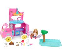 Barbie Toy Camper & Chelsea Doll Playset with Accessories Interactive