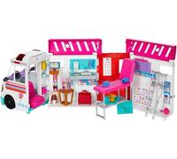 Barbie Toys, Transforming Ambulance and Clinic Playset with Lights, Sounds and 2
