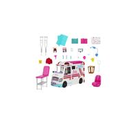 Barbie Transforming Ambulance - Careers Care Clinic Playset