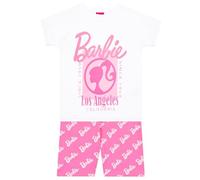 Barbie Tshirt And Shorts Set | Co Ord Girls Outfit | T Shirt And Shorts Matching Set | Girls Summer Clothes | White 5-6 Years