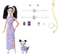 Barbie Twinning Looks Asian With Dog Doll Purple Kids