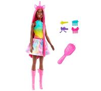 Barbie Unicorn Doll with 7-Inch-Long Magenta Fantasy Hair and Colorful Accessories for Styling Play, Unicorn Headband and Tail, HRR01